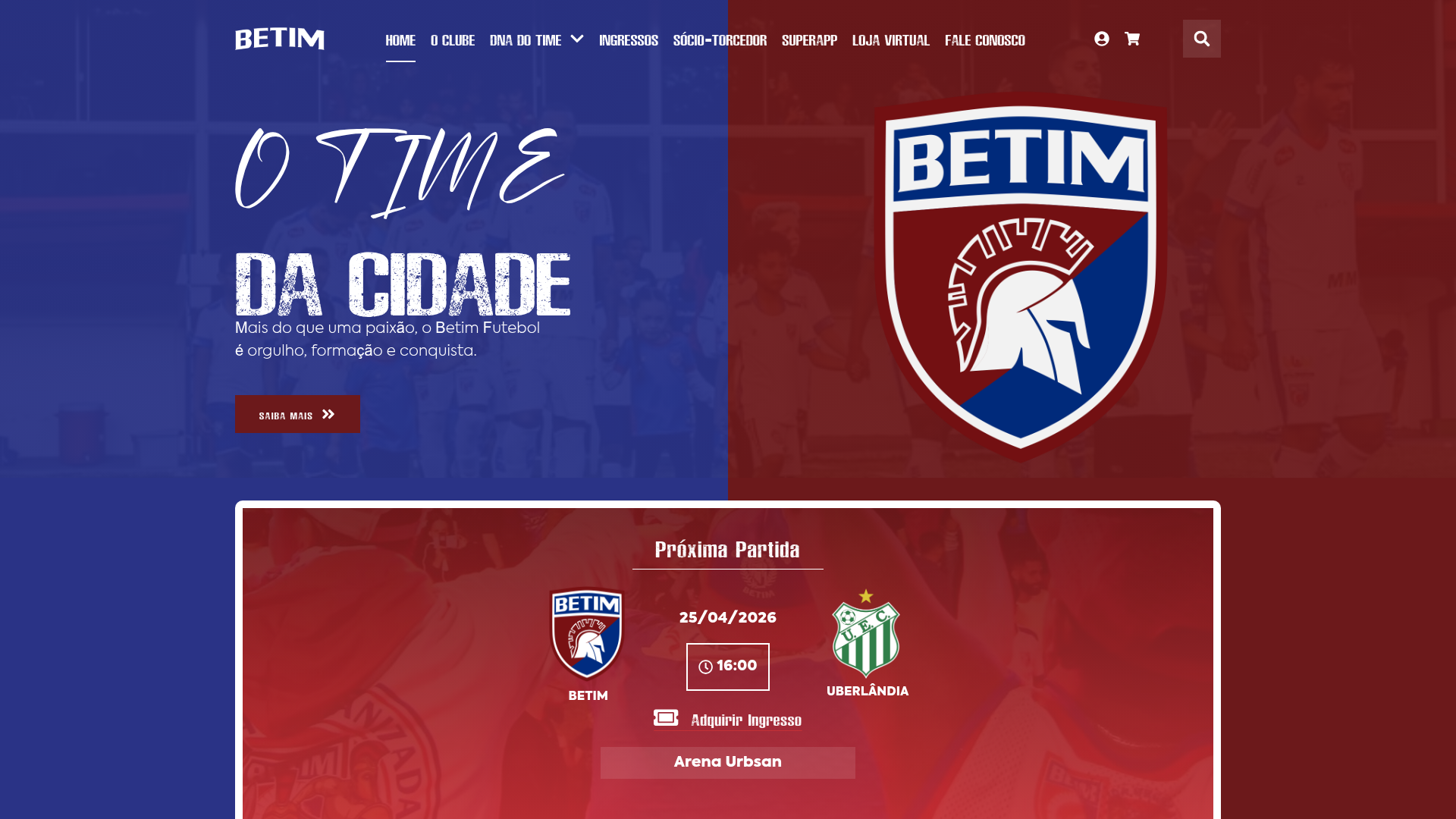 Projeto Betim Futebol desenvolvido pela Tríader