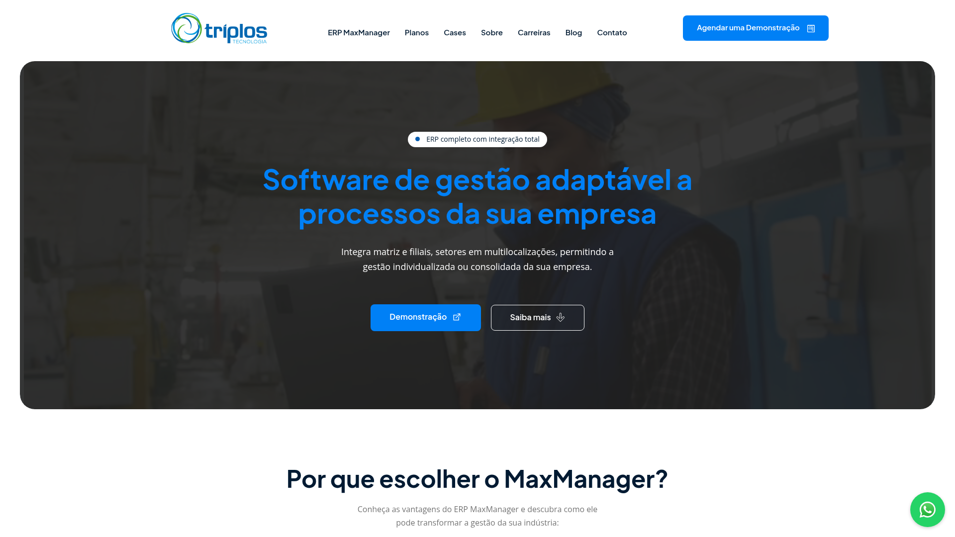 Projeto Tríplos Tecnologia desenvolvido pela Tríader