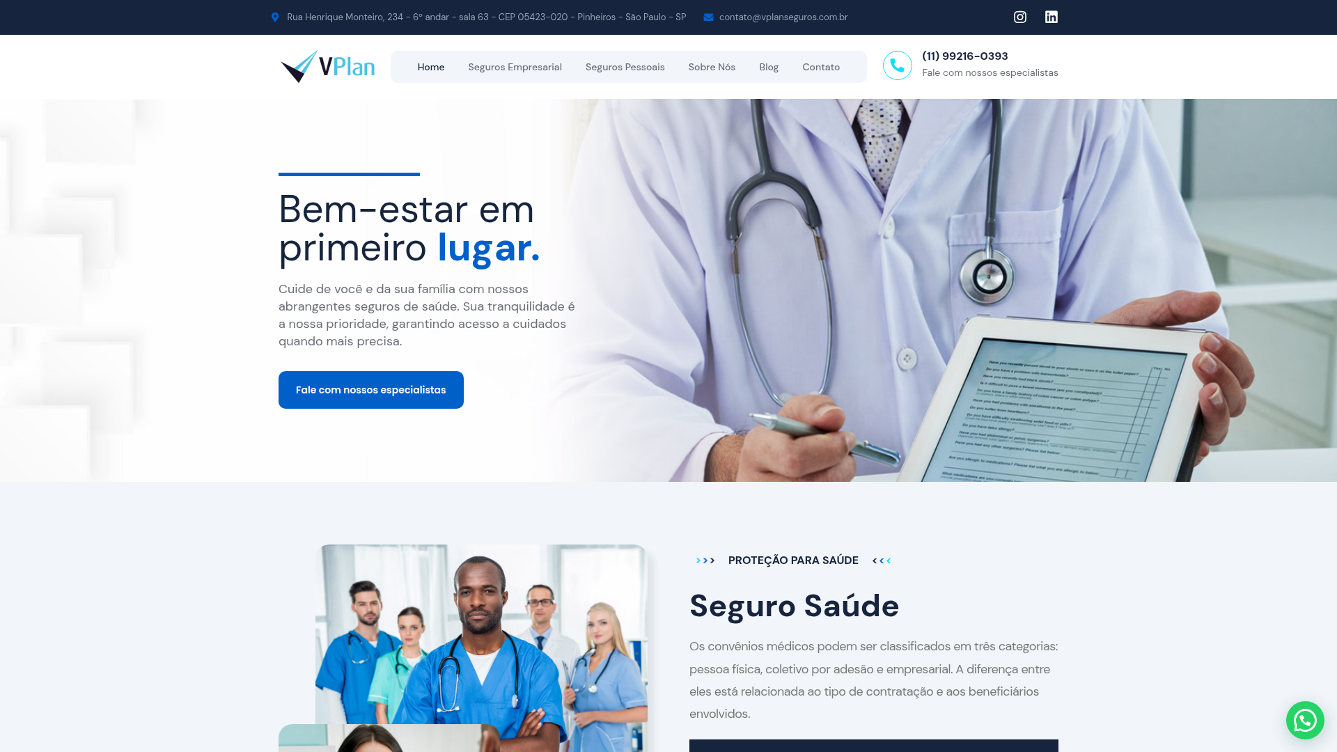 Projeto VPlan Seguros desenvolvido pela Tríader