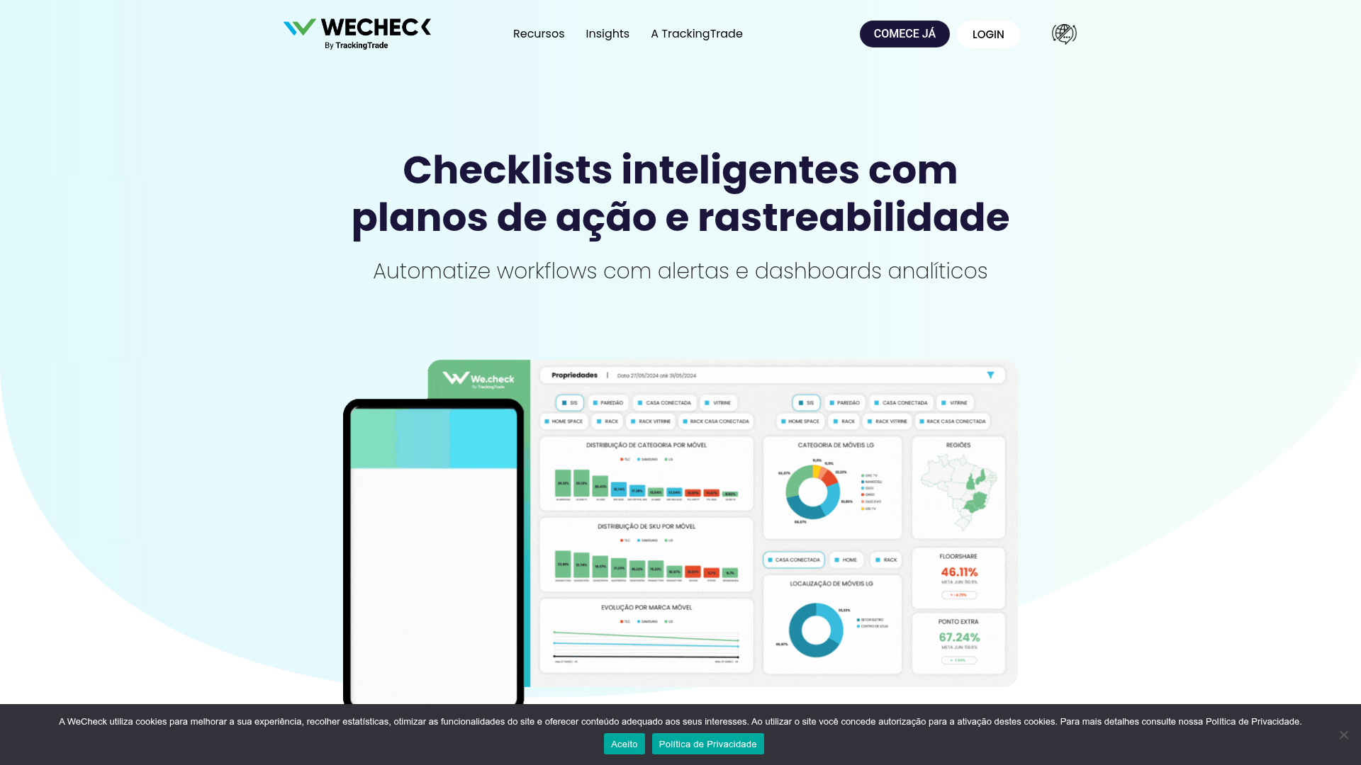 Projeto WeCheck desenvolvido pela Tríader